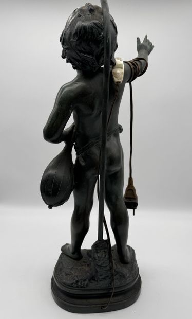 Auguste Moreau (1834-1917) - Lamp with little...