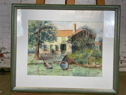 Michel Adam - House by the water
Watercolor...