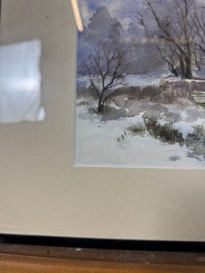Françoise Vandervondelen - Snow 
Watercolor...