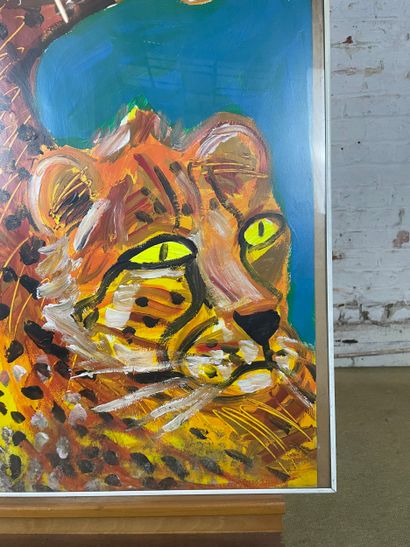 Marianne Dock - Two cheetahs
Acrylic on paper...