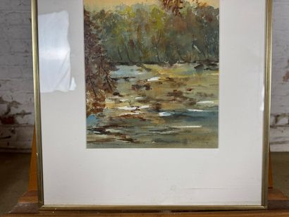Françoise Vandervondelen - Autumn landscape
Watercolor...