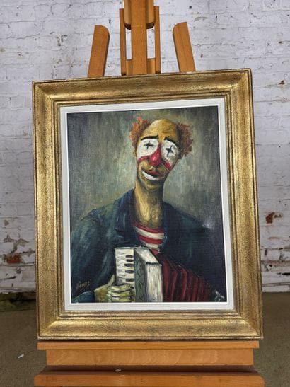 Noeyee - Clown with accordion
Painting depicting...
