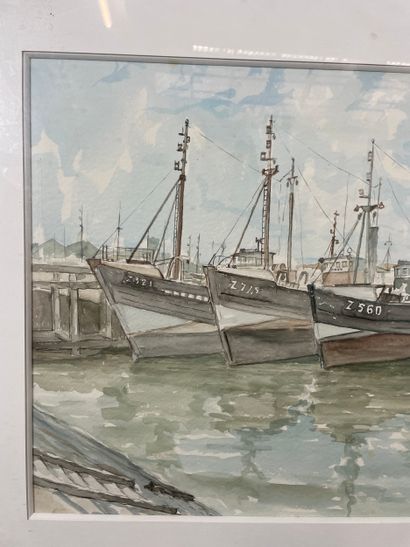 M. Meert - Marine
Watercolor depicting fishing...