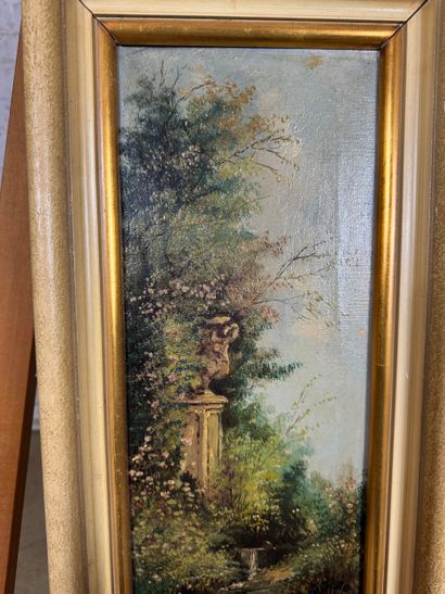 Garden by the river
Oil on canvas depicting...