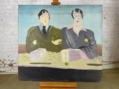 Marianne Dock - The two first prizes 
Oil...