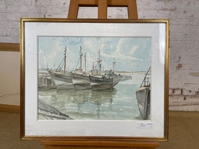 M. Meert - Marine
Watercolor depicting fishing...