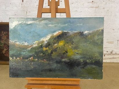 Mountain landscape - XX century
Oil on isorel...