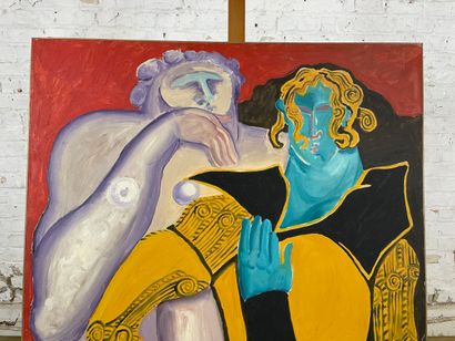 Marianne Dock - Couple du jour, 1971
Oil...