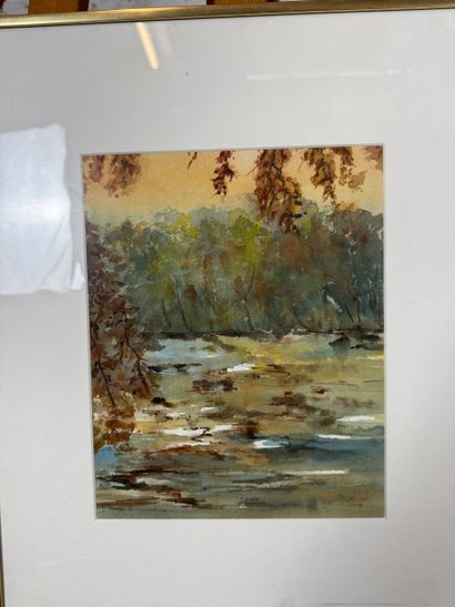 Françoise Vandervondelen - Autumn landscape
Watercolor...