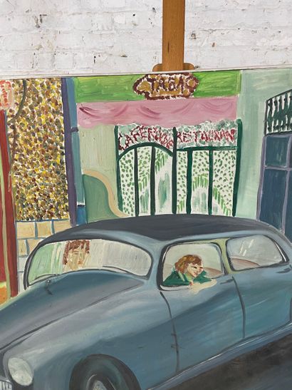 Marianne Dock - Les vitrines
Oil on canvas...