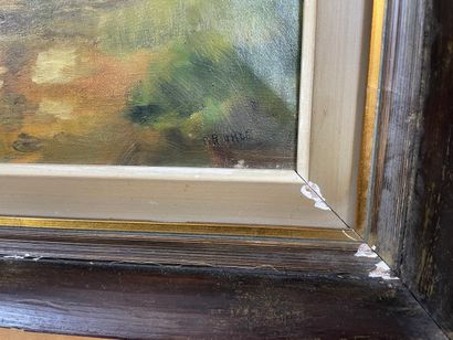 P. Rohde - Forest path
Oil on canvas depicting...