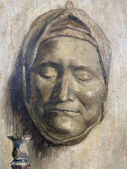Alamin - Head on the Wall
Oil on panel depicting...