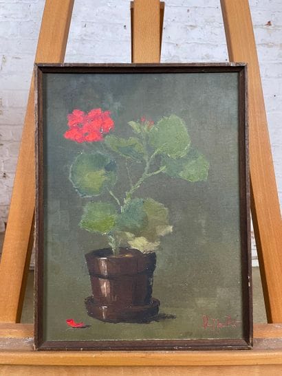 Guy Maubert (1900-1983) - Geranium
Oil on...