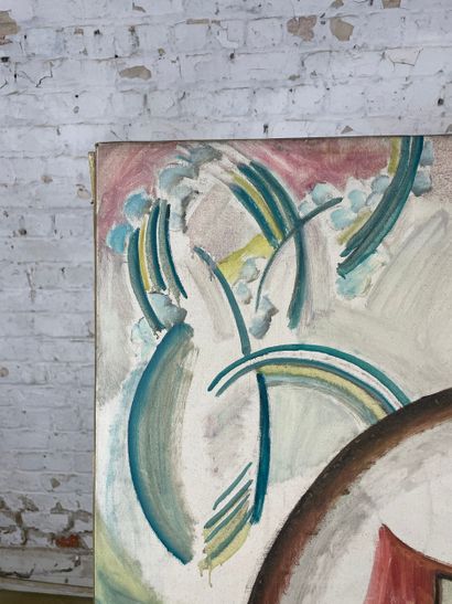 Marianne Dock - Composition with figures
Oil...