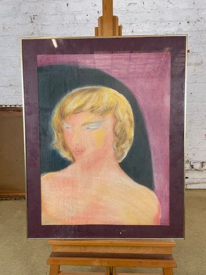 Marianne Dock - Blonde woman with purple...