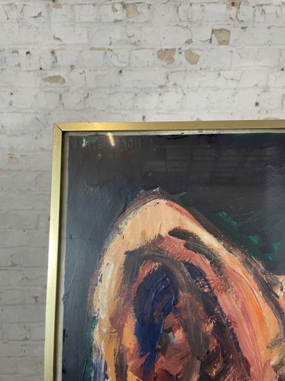 Marianne Dock - Portrait of a feline, 2000
Acrylic...