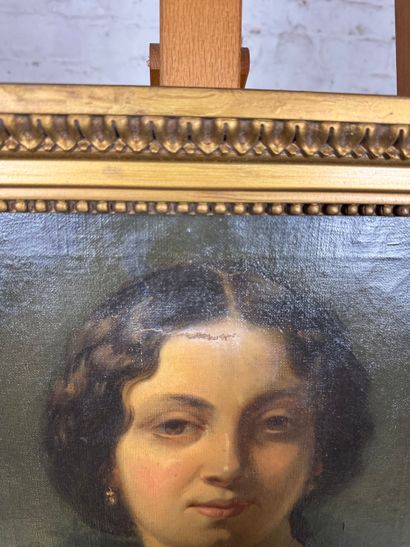 Portrait of a woman
Oil on canvas depicting...