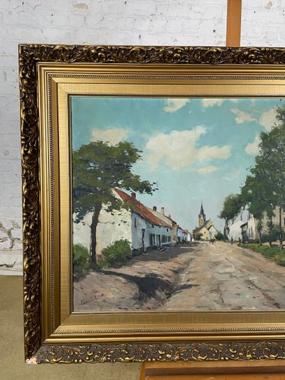 Village road to the church
Oil on canvas...