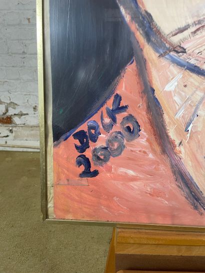 Marianne Dock - Portrait of a feline, 2000
Acrylic...