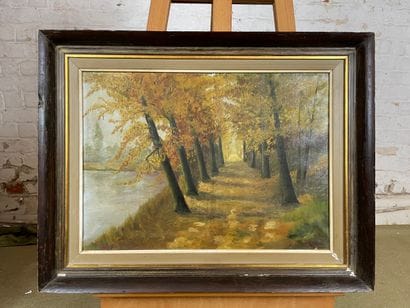 P. Rohde - Forest path
Oil on canvas depicting...