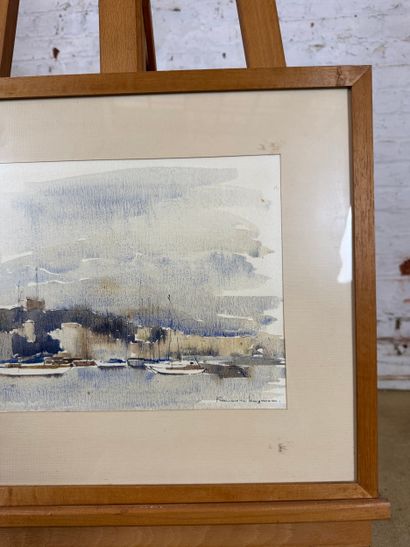 Françoise Huoguenon - Port view
Watercolor...