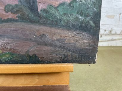 A. Bertels or A. Hertels - Autumn landscape
Oil...