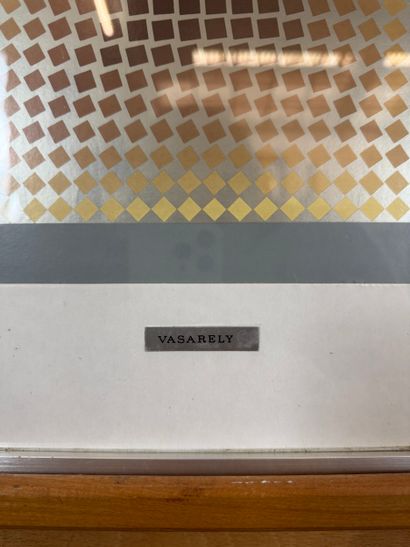 After Victor Vasarely (1906-1997) - Cubic...