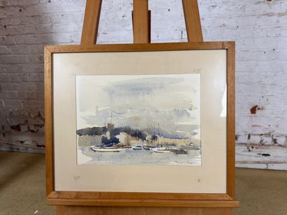 Françoise Huoguenon - Port view
Watercolor...