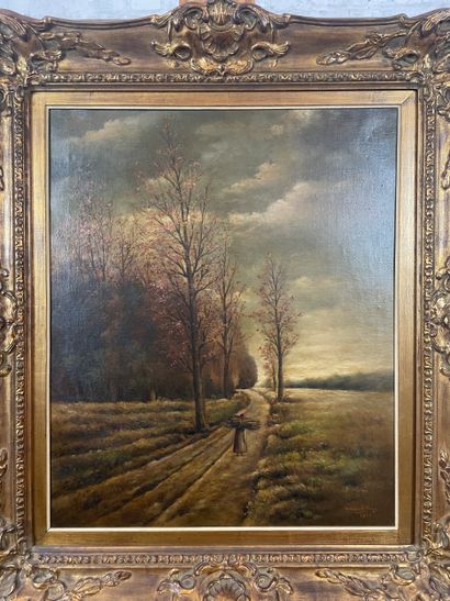 V. Vande Guys - Woman in the fields
Oil on...