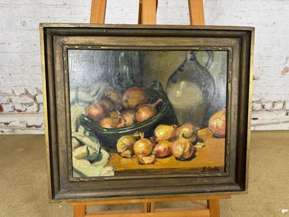 A. Bartels - Still life with onions
Oil on...