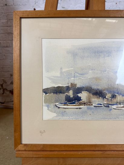 Françoise Huoguenon - Port view
Watercolor...