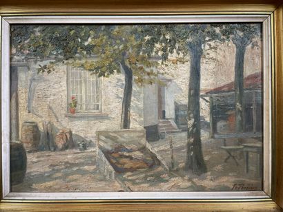 Fr. Persoons - Shady courtyard
Oil on canvas...