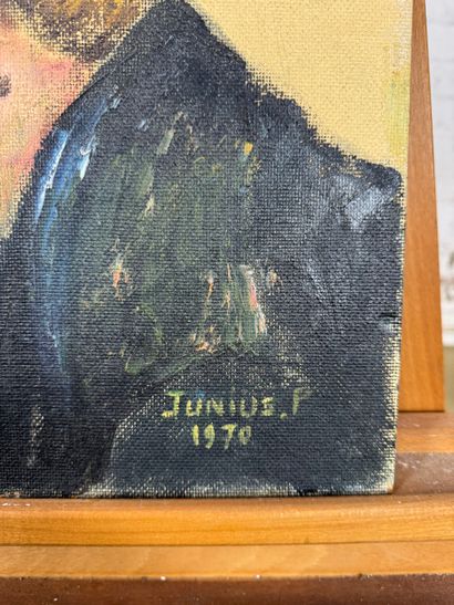 Junius P. - Clown (1970)
Oil on canvas mounted...