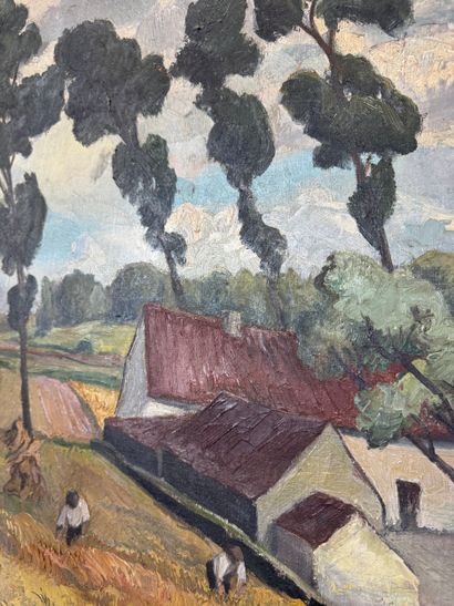 A. Bertels - Field scene
Oil on canvas depicting...