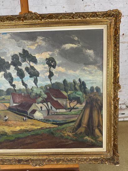 A. Bertels - Field scene
Oil on canvas depicting...