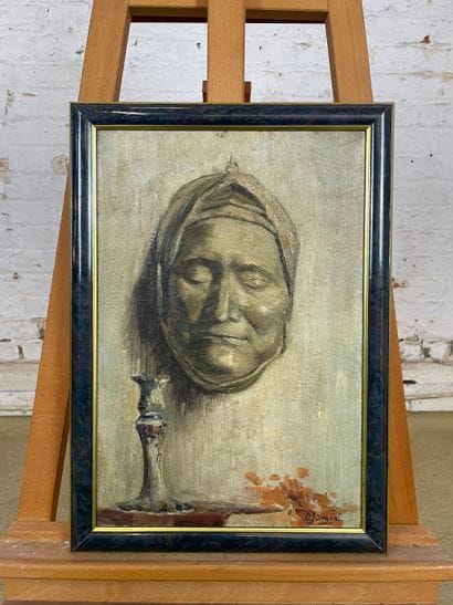 Alamin - Head on the Wall
Oil on panel depicting...
