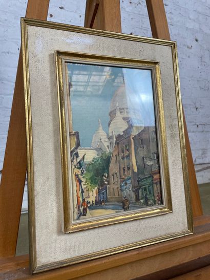 View of the Sacré-Coeur, Montmartre - Watercolor...