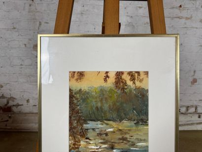 Françoise Vandervondelen - Autumn landscape
Watercolor...