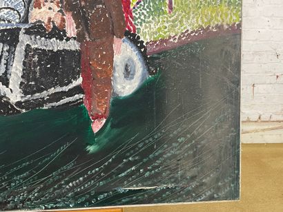 Marianne Dock - The storm, 1974
Oil on canvas...