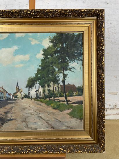Village road to the church
Oil on canvas...