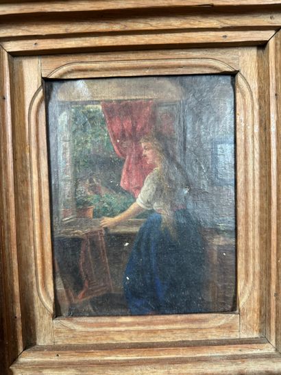 Young woman in the kitchen
Oil on canvas...