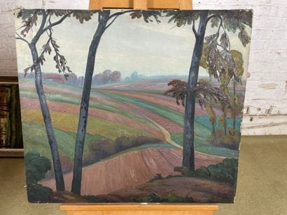 A. Bertels or A. Hertels - Autumn landscape
Oil...