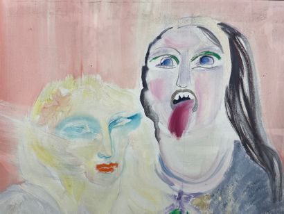 Marianne Dock - How are you? 1973
Oil on...