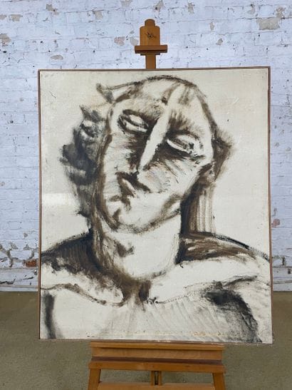 Modern school - Portrait of a man
Oil on...
