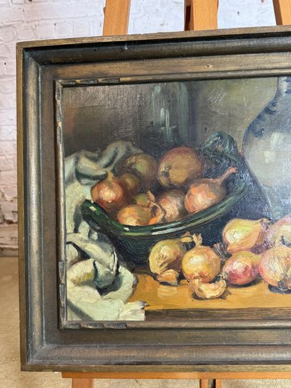 A. Bartels - Still life with onions
Oil on...