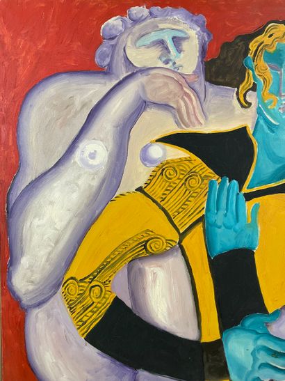 Marianne Dock - Couple du jour, 1971
Oil...
