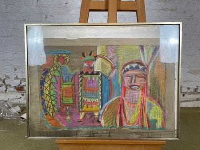 Mariane Dock - Chiricahua, 1990
Oil pastel...