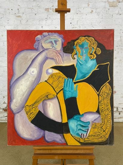 Marianne Dock - Couple du jour, 1971
Oil...