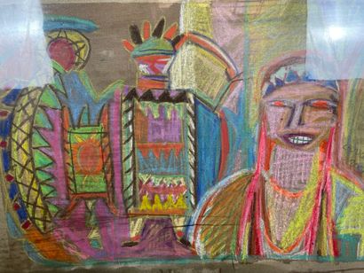 Mariane Dock - Chiricahua, 1990
Oil pastel...