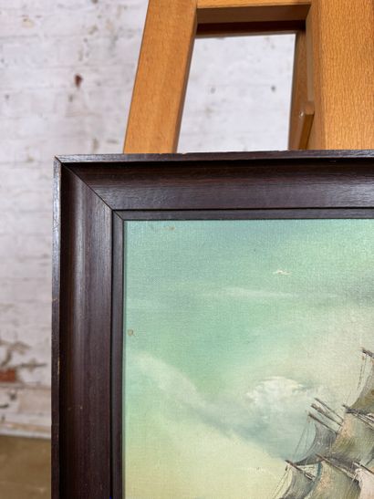 Bruno - Sailboat at sea
Oil on canvas depicting...